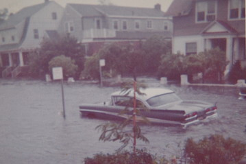 Beach 133rd Street in Rockaway, NY flooded during Hurricane Donna on Sept. 12, 1960