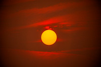 Smokey Sunset with sunspots copyright ronaldzinconephotography