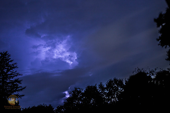 Lightning from Severe Thunderstorm copyright ronaldzinconephotography