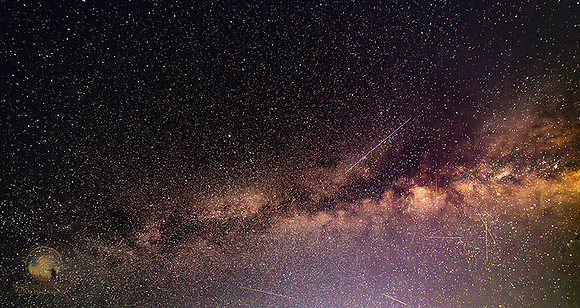 Summer Milky Way and Satellites over Beach Pond, Exeter RI copyright ronaldzinconephotography