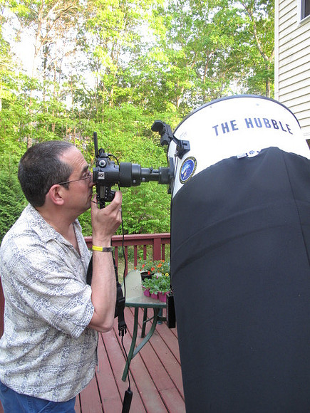 Ron with his Canon 60Da and 16-inch Meade Lightbridge