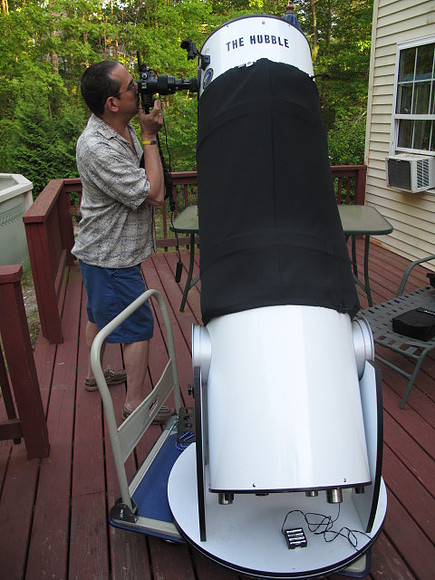 Ron with his Canon 60Da and 16-inch Meade Lightbridge