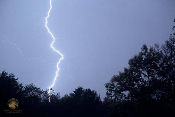 Cloud-to-ground Lightning capture, Richmond, RI copyright ronaldzinconephotography