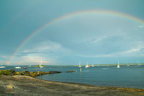 Double rainbow, Hamilton Beach, NK copyright ronaldzinconephotography