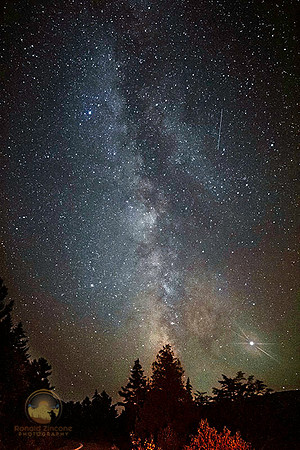 summer Milky Way and Jupiter over Eagle Lake, Arcadia, Maine copyright ronaldzinconephotography