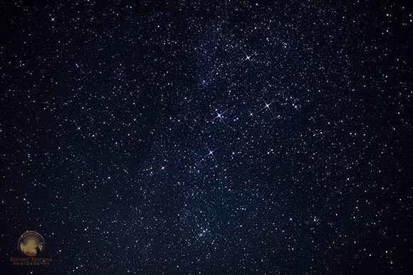 Cassiopeia with 4-point star filter over Seawall Beach, Arcadia copyright ronaldzinconephotography