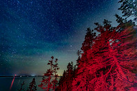 Nightscape and Satellite over Bass Harbor no5  copyright ronaldzinconephotography
