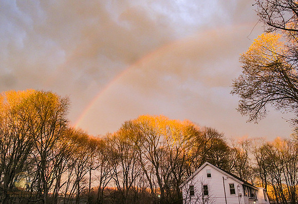 Double rainbow over North Kingstown  copyright ronaldzinconephotography