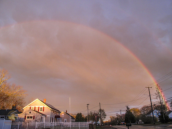 Double rainbow over North Kingstown  copyright ronaldzinconephotography