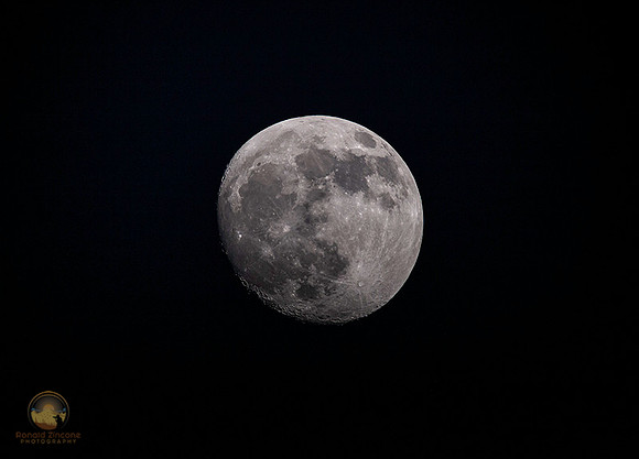92% Gibbous moon  copyright ronaldzinconephotography