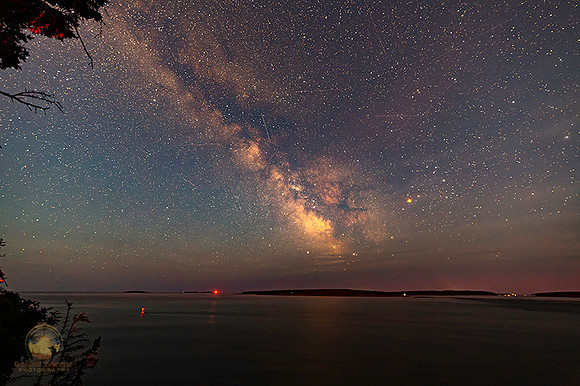 Summer Milky Way over Bass Harbor, Acadia, Maine copyright ronaldzinconephotography