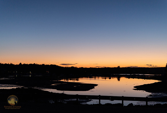 Sunset over Shore Road, SW Harbor, Maine copyright ronaldzinconephotography