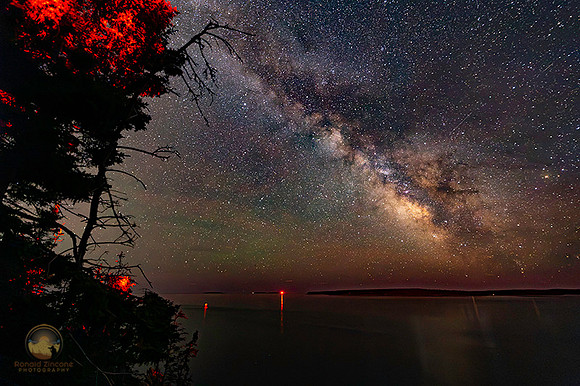 summer Milky Way over Bass Harbor copyright ronaldzinconephotography