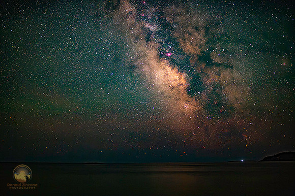 summer Milky Way over Sand Beach, Acadia, Maine copyright ronaldzinconephotography