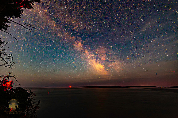Summer Milky Way over Bass Harbor, Acadia, Maine copyright ronaldzinconephotography
