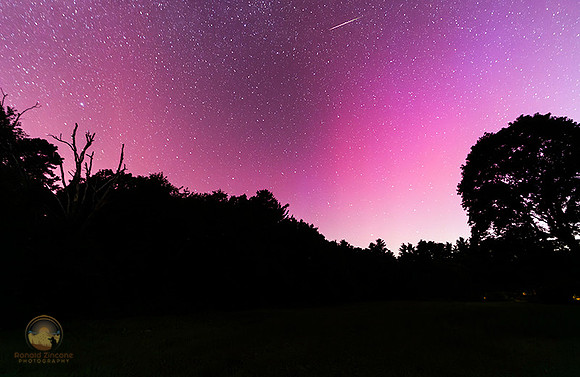 Aurora Borealis with Perseid 081224 copyright ronaldzinconephotography
