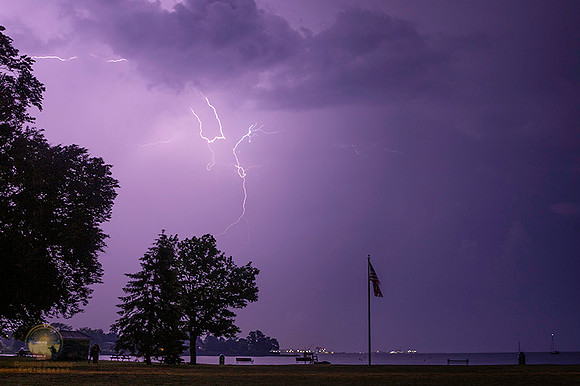 Lightning over Quonset Point copyright ronaldzinconephotography
