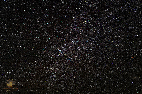 Casseopia and Satellites over Echo Lake Beach, Acadia, Maine copyright ronaldzinconephotography
