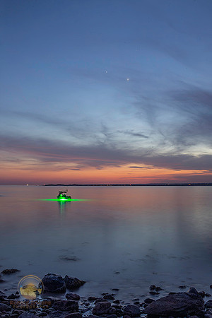 Fishing at Watch Hill with Venus and Jupiter copyright ronaldzinconephotography
