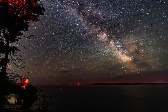 Summer Milky Way over Bass Harbor, Acadia, Maine copyright ronaldzinconephotography