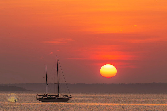 Sailboat at sunrise NKTB copyright ronzinconephotography