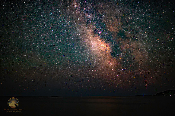 summer Milky Way over Sand Beach, Acadia, Maine copyright ronaldzinconephotography