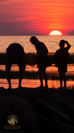 Sunset Silhouette at Paine's Creek copyright ronaldzinconephotography