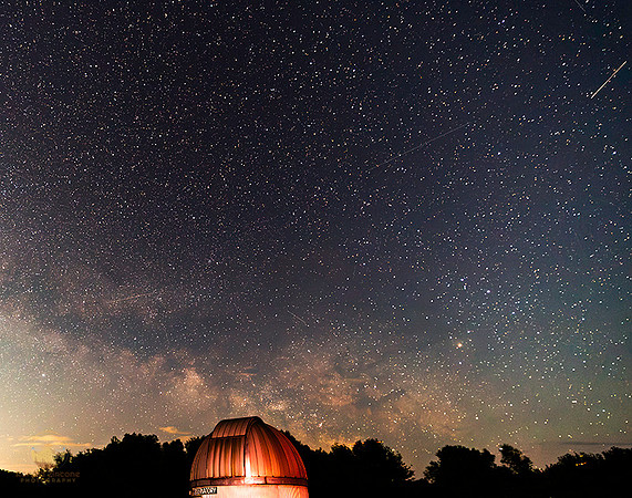 summer Milky Way over frosty drew observatory copyright ronaldzinconephotography