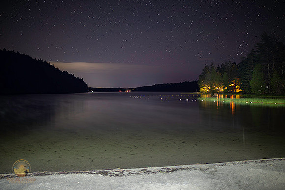 Echo Lake Beach at Night copyright ronaldzinconephotography