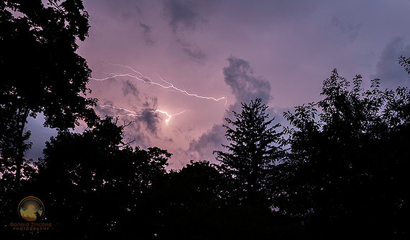 Lightning over North Kingstown town beach copyright ronaldzinconephotography