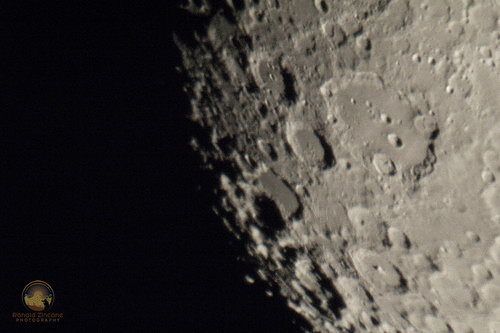 Clavius region and southern highlands Copyright ronaldzinconephotography