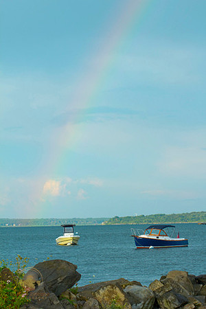 Rainbow over Hamilton Beach, NK copyright ronaldzinconephotography