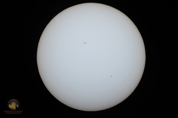 Mercury transits the Sun 5/9/16   Copyright ronaldzinconephotography
