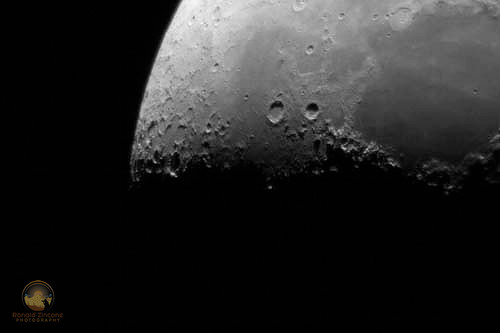Moon shot using eyepiece projection  Copyright ronaldzinconephotography