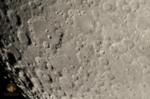Clavius region and southern highlands Copyright ronaldzinconephotography