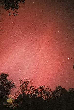 Blood Red aurora, Richmond, RI Copyright ronaldzinconephotography