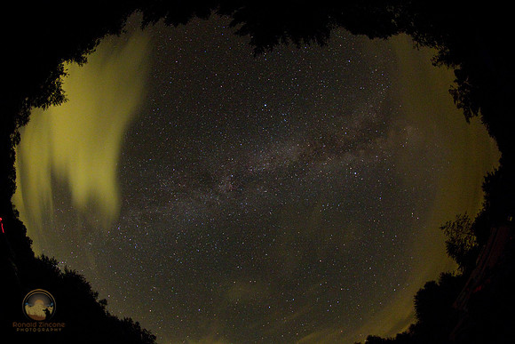 Milky Way, fisheye capture, Richmond, RI  Copyright ronaldzinconephotography