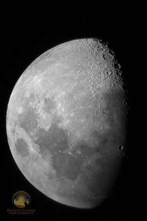 Moon 900mm f7.5 at prime focus  Copyright ronaldzinconephotography