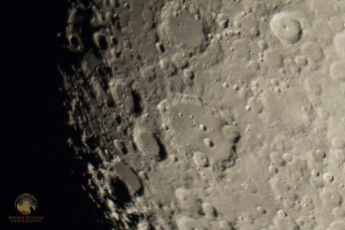 Clavius region and southern highlands Copyright ronaldzinconephotography