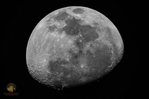 79% Gibbous moon copyright ronaldzinconephotography