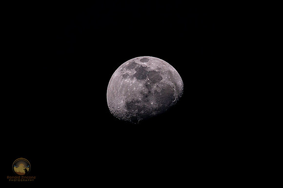 79% Gibbous moon copyright ronaldzinconephotography