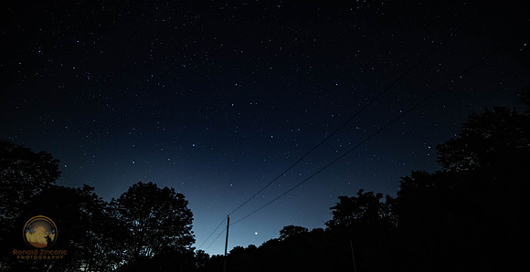 Jupiter rising over Borders Farm, Foster, RI copyright ronaldzinconephotography