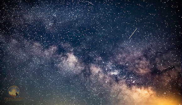 summer Milky Way and Satallites over West Beach, RI  copyright ronaldzinconephotography