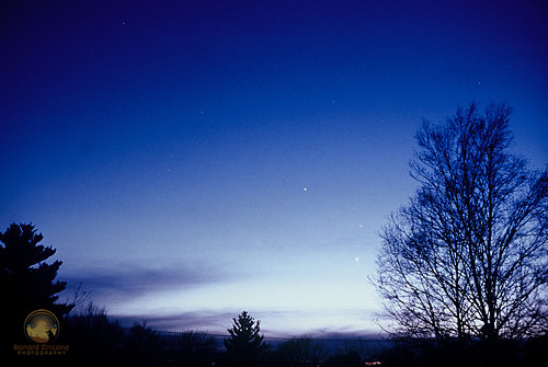 Planetary Conjunction at "blue hour" copyright ronaldzinconephotography
