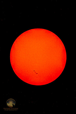 Sunspot AR2781 3X larger than earth.  Televue 60 APO, Canon 6D, copyright ronaldzinconephotography