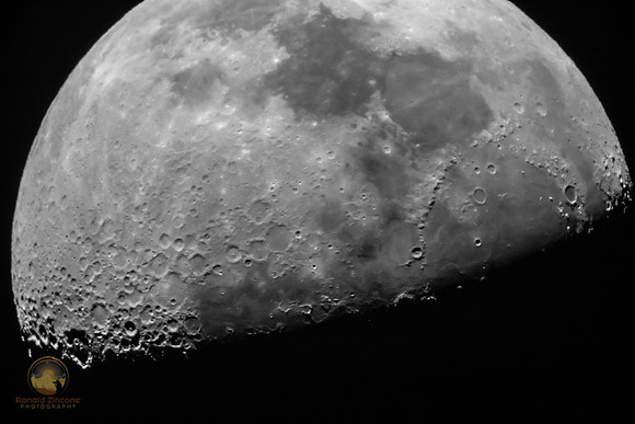 First Quarter Moon copyright ronaldzinconephotography