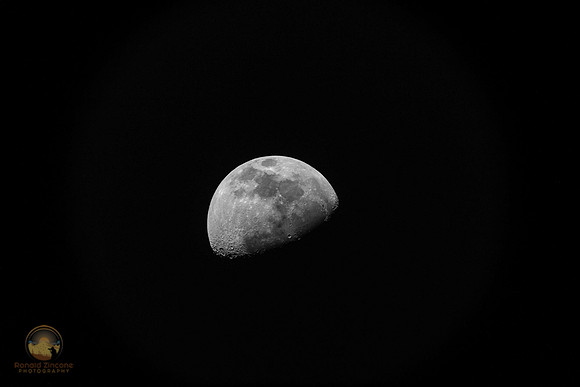 67% Gibbous moon copyright ronaldzinconephotography