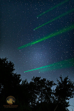 Ursa Major Laser over Borders Farm copyright ronaldzinconephotography