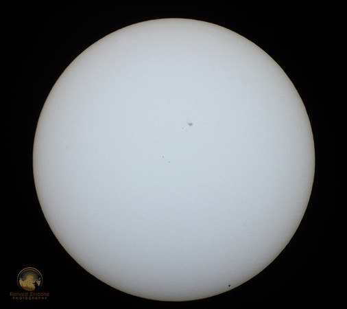 Mercury transits the Sun with sunspot 2542 on 5/9/16 copyright ronaldzinconephotography