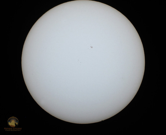 Mercury transits the Sun with sunspot 2542 on 5/9/16 copyright ronaldzinconephotography